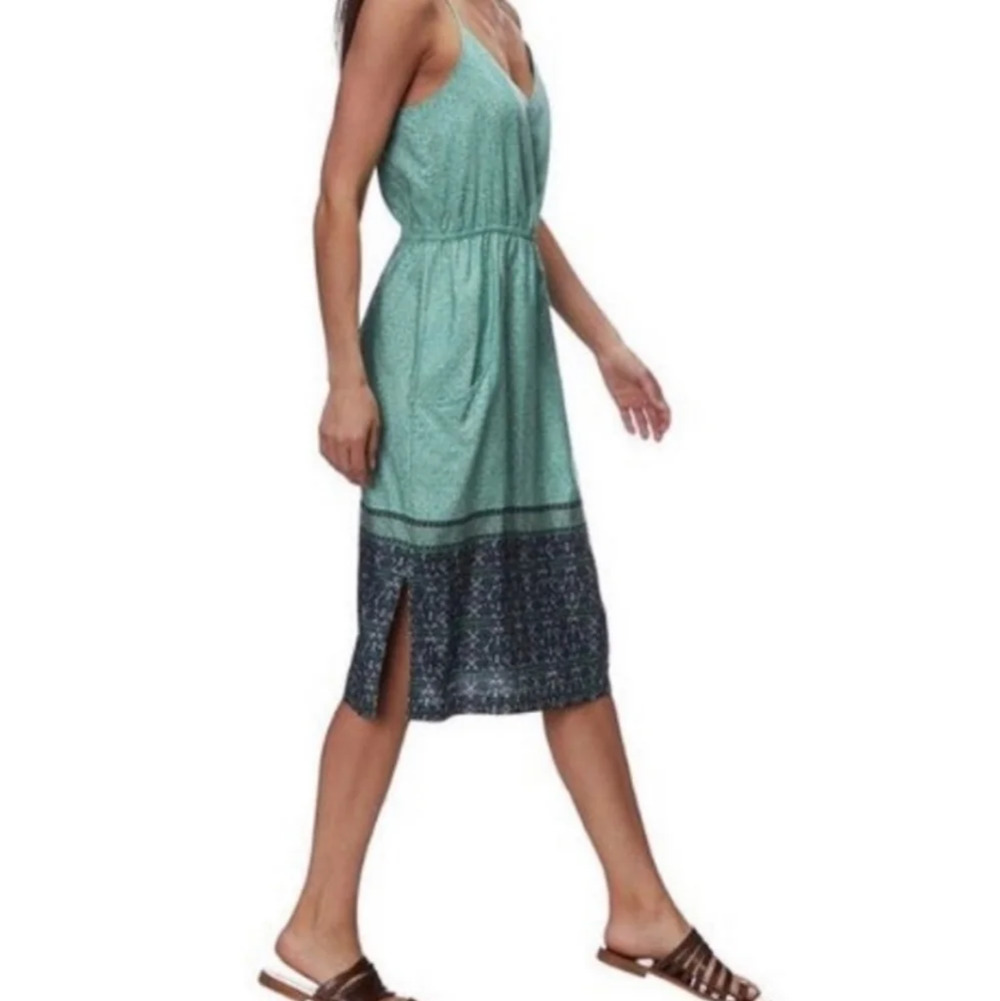 Patagonia womens midi lightweight recerback turquoise blue dress xsmall